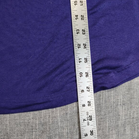 Baltimore Ravens Nike Dri-Fit Team Apparel Shirt Size Medium Purple Gray Raglan - Picture 12 of 14